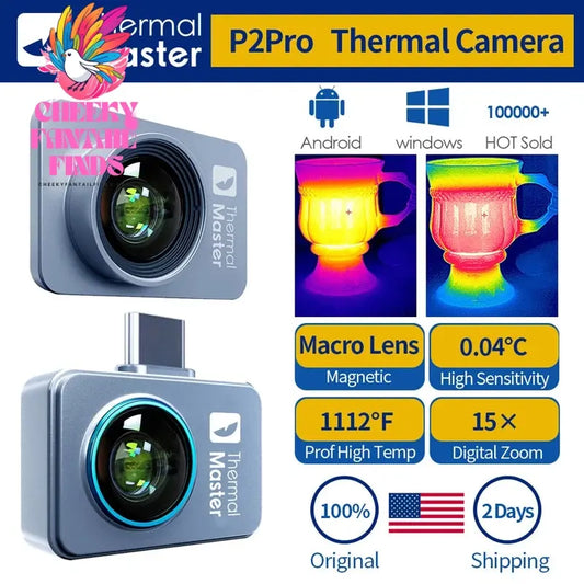 P2 P2PRO 600℃ Infrared Thermal Imaging Camera for iPhone android Phone HVAC PCB Repair Tools Gadget Cheeky Fantail Finds