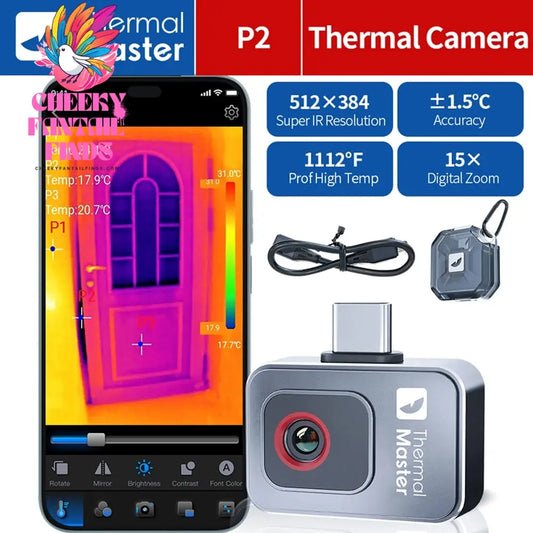 P2 P2PRO 600℃ Infrared Thermal Imaging Camera for iPhone android Phone HVAC PCB Repair Tools Gadget Cheeky Fantail Finds