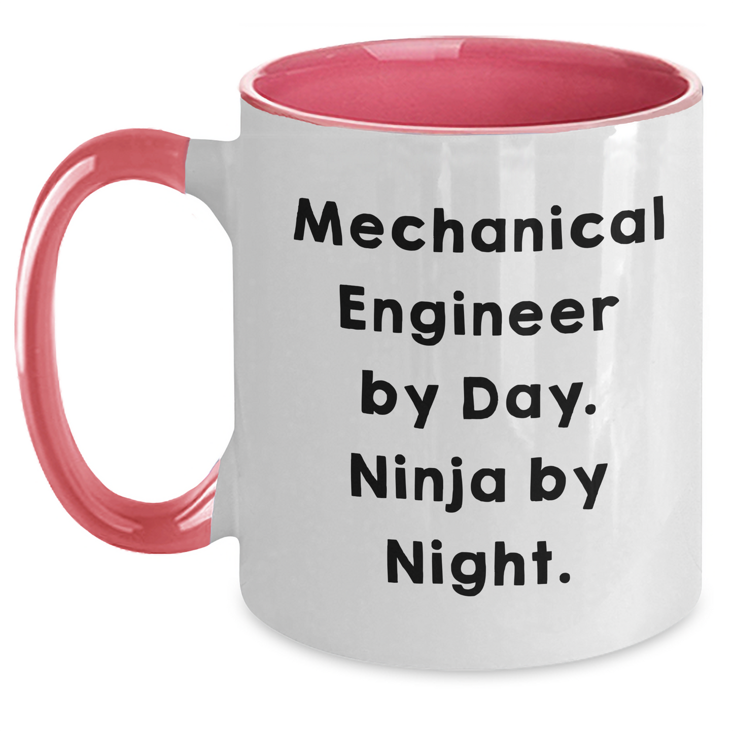 Mechanical Engineer by Day, Ninja by Night, Funny Two Tone Coffee Mug Gifts from Men for Father's Day - Main