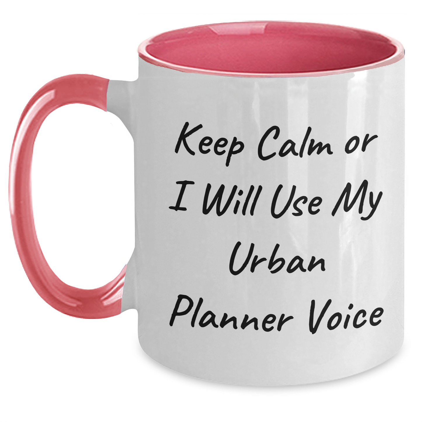 Urban Planner Humor Two Tone Coffee Mugs, Funny Keep Calm Gifts for Men, Unique Father's Day Presents from Friends, Coworkers, Family - Main