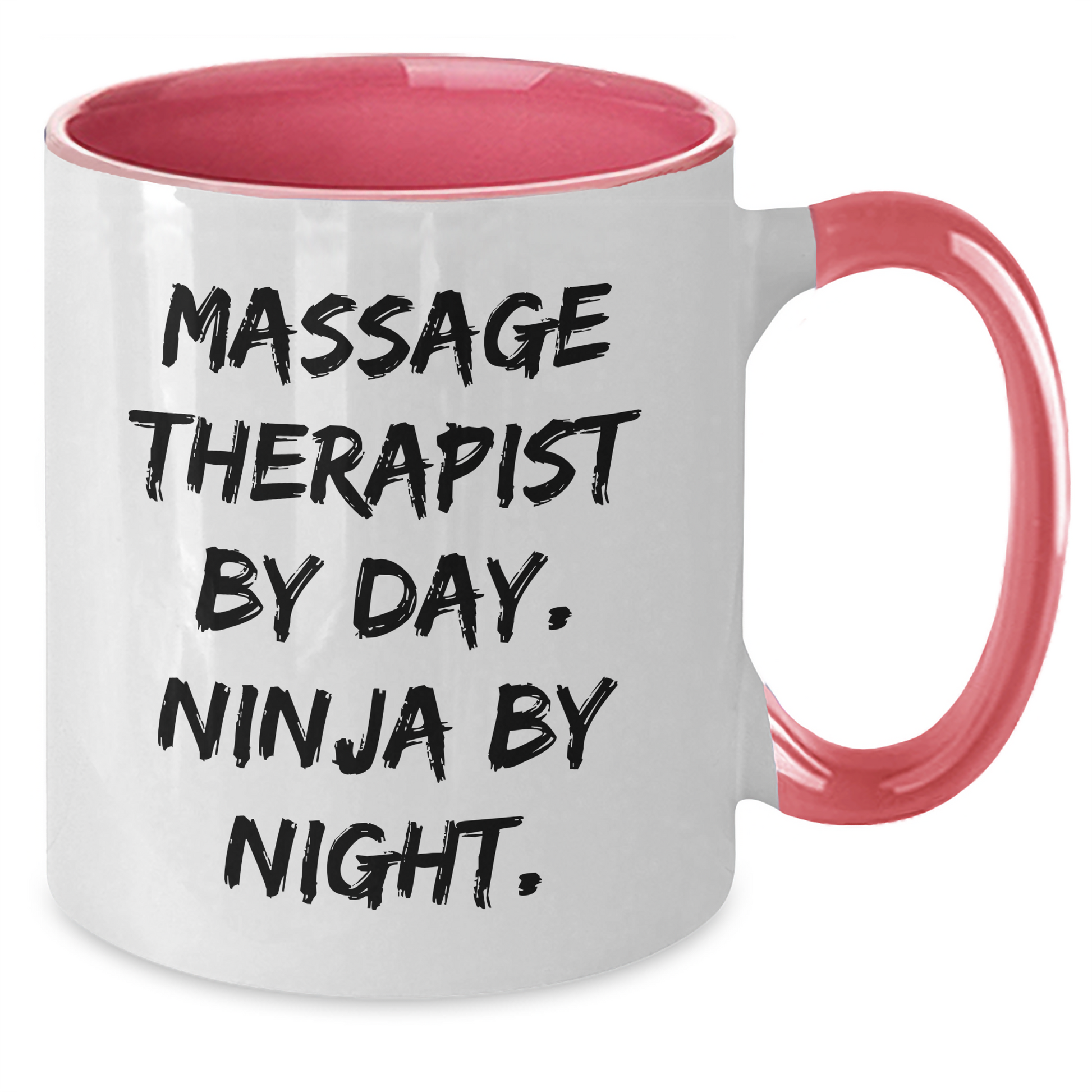 Massage Therapist Ninja Gifts from Men for Father's Day - Funny Two Tone Coffee Mug - Additional