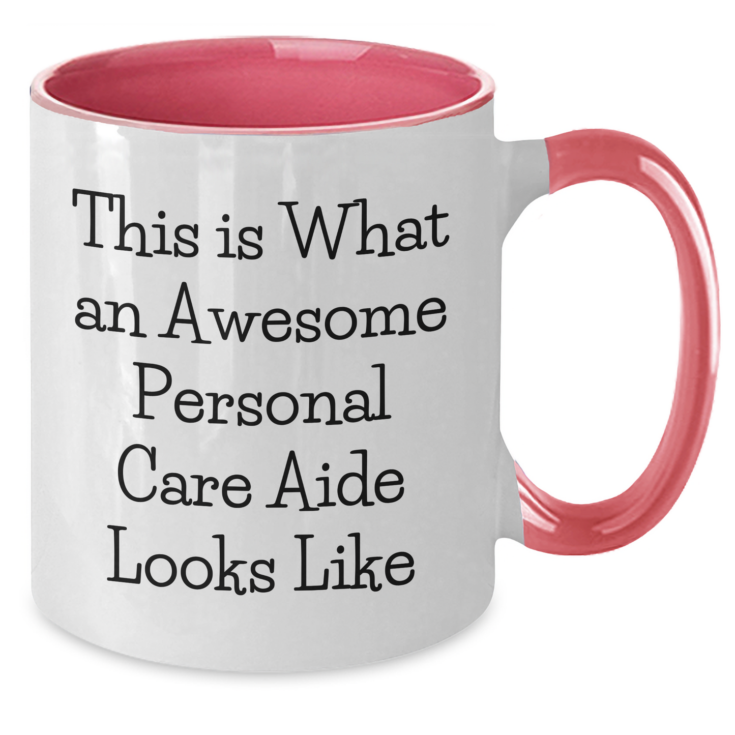 Funny Personal Care Aide Gifts from Men - This Is What An Awesome Personal Care Aide Looks Like Two Tone Coffee Mug for Personal Care Aide on Father's Day, Gifts from Family - Additional