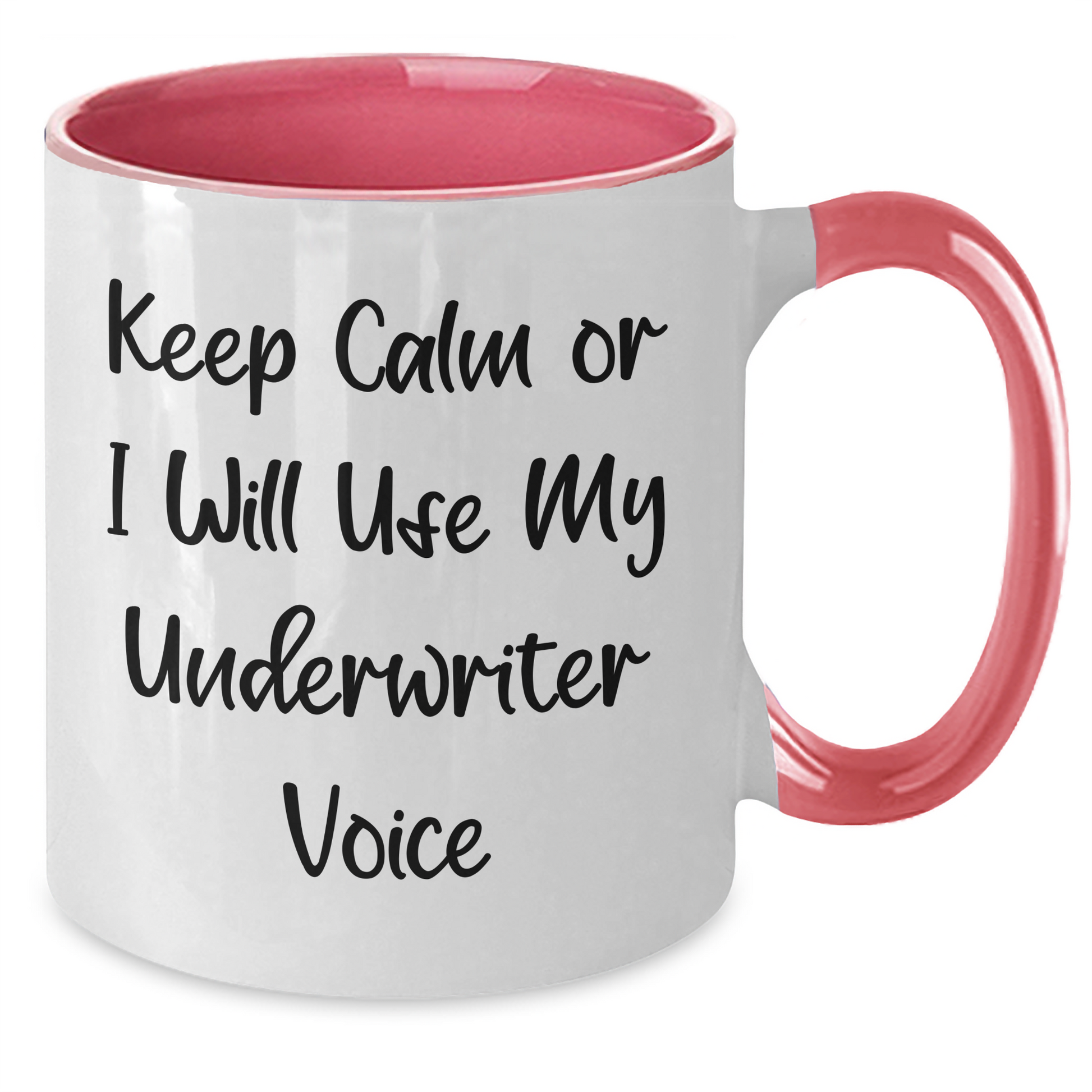 Keep Calm Underwriter Gifts, Funny Two Tone Coffee Mugs for Men, Gifts from Friends or Family for Father's Day - Additional