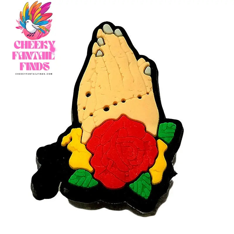 PVC Soft Rubber DIY Shoe Flower Buckle Ornaments Accessories Cheeky Fantail Finds