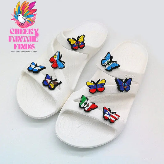 PVC Soft Rubber Hole Shoes Flower Shoe Buckle Pea Accessories Cheeky Fantail Finds