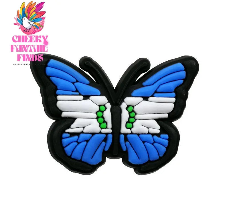 PVC Soft Rubber Hole Shoes Flower Shoe Buckle Pea Accessories Cheeky Fantail Finds