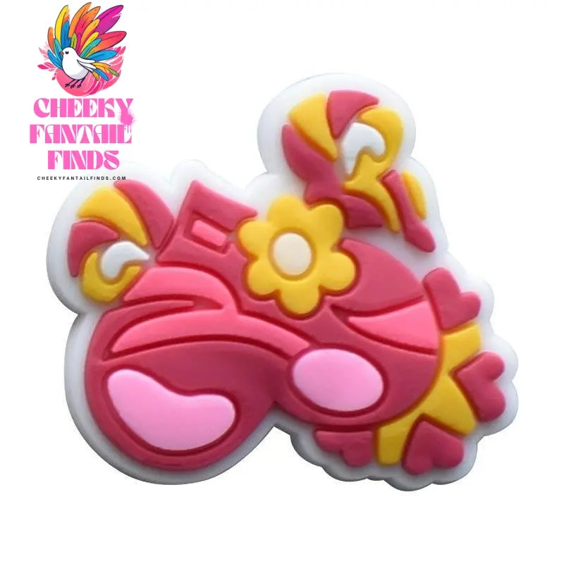 Peace Love Cartoon Hole Shoes Accessories PVC Shoe Buckle Cheeky Fantail Finds