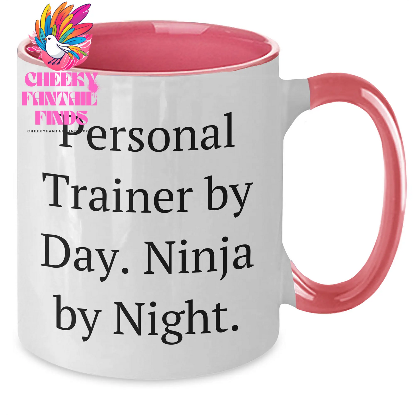 Personal Trainer Gifts, Funny Quote, Two Tone Coffee Mug for Men, Father's Day Unique Gifts from Friends, Personal Trainer by Day, Ninja by Night. - Additional