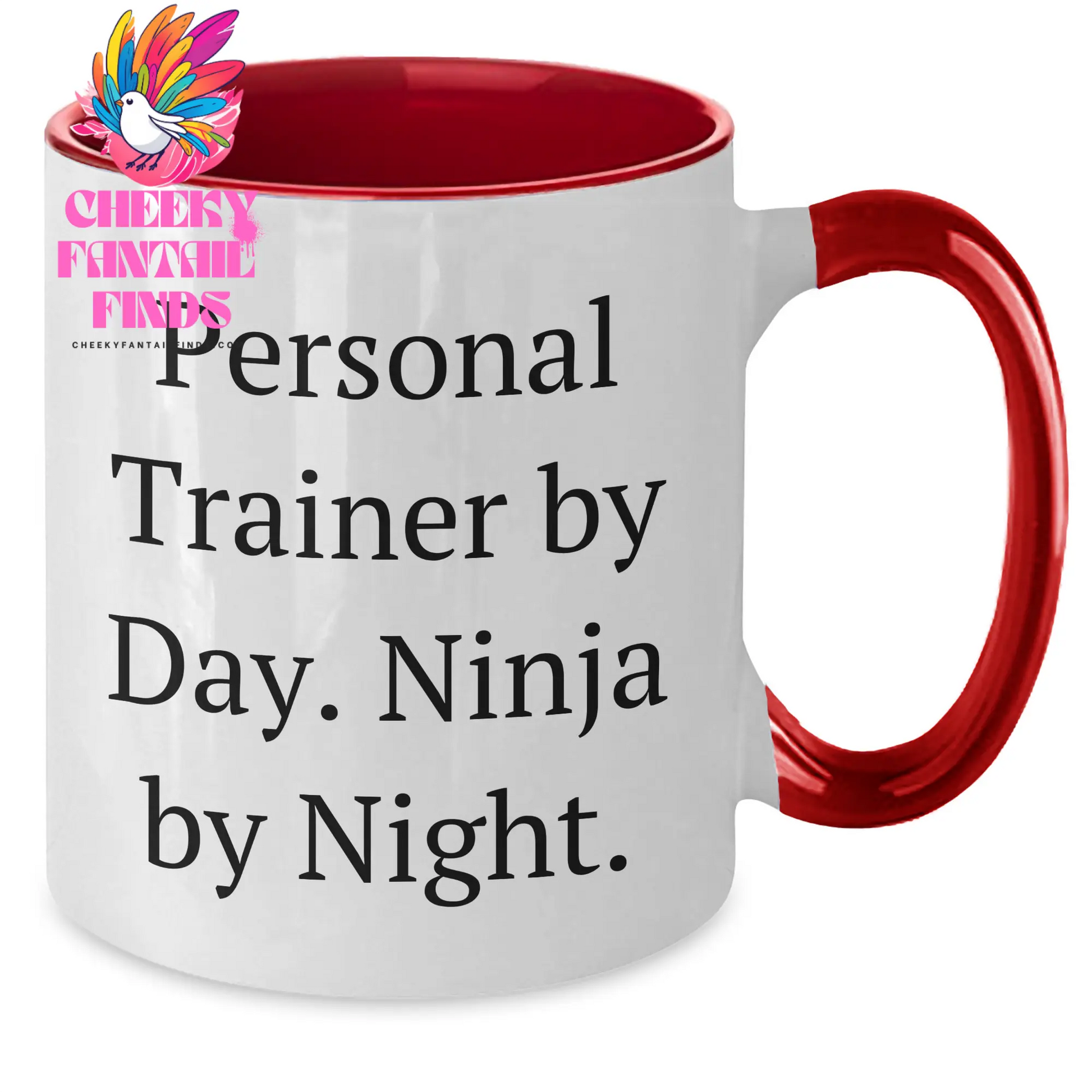 Personal Trainer Gifts, Funny Quote, Two Tone Coffee Mug for Men, Father's Day Unique Gifts from Friends, Personal Trainer by Day, Ninja by Night. - Additional