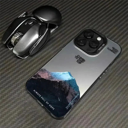 Phone Case For IPhone 16 15 14 13 12 11 Pro XS Max X XR 7 8 Plus Snow Mountain Landscape Sunset Plating Matte Hard Cover Funda Cheeky Fantail Finds