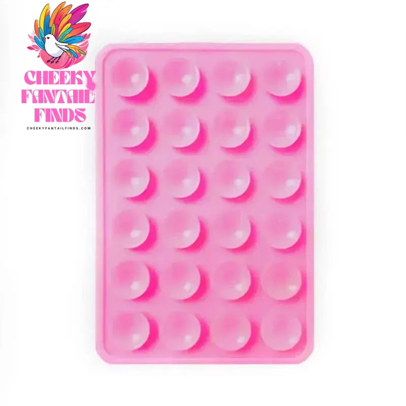 Phone Silicone Suction Cup Holder Multifunctional Suction Cup Wall Stand Square Anti-Slip Single-Sided Case Mount Back Sticker Cheeky Fantail Finds