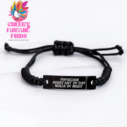 Physician Assistant Gifts, Funny Quote Rope Bracelet, Gifts from Men to Physician Assistant, Perfect Father's Day Unique Gifts for Men - Image 3