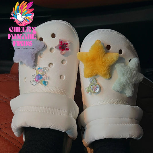 Plush Star Shoe Buckle Accessories Cheeky Fantail Finds