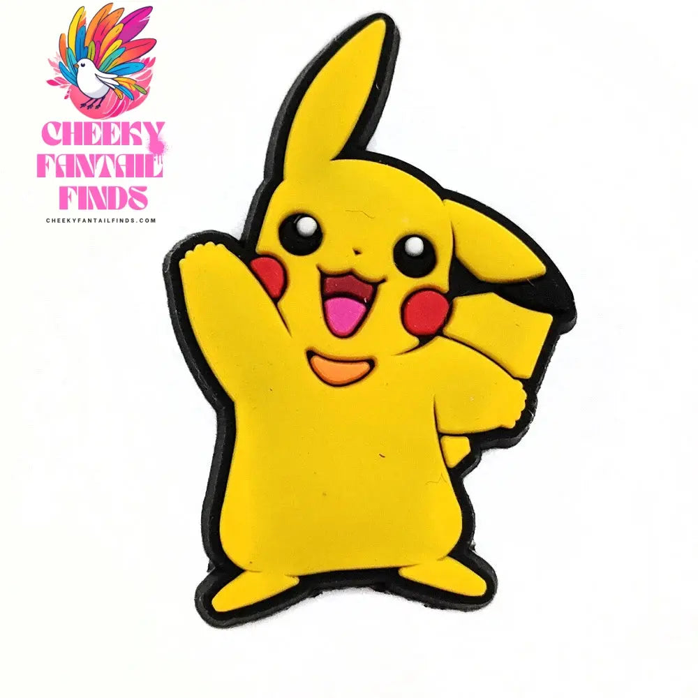 Pokemon Pikachu Shoes Charms for Clogs Sandals Decoration PVC Cartoon Shoe Accessories Charms for Friends Gifts - Cheeky Fantail Finds