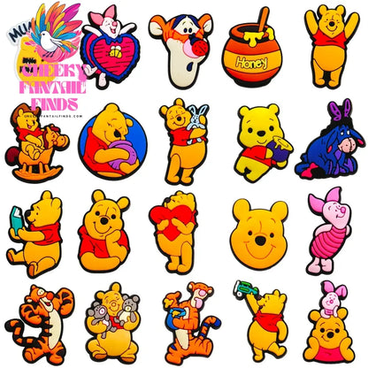 Potdemiel Shoe Charms Hot Set Cool Pins PVC DIY Sandals Accessories for Friend Kids Men Party Favors X-mas Gifts Cheeky Fantail Finds