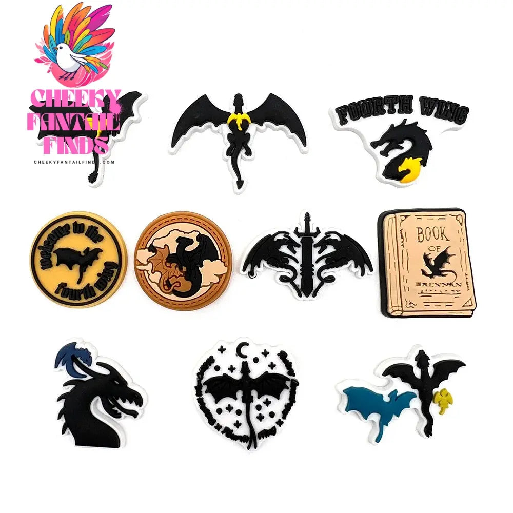 Potdemiel Shoe Charms Hot Set Cool Pins PVC DIY Sandals Accessories for Friend Kids Men Party Favors X-mas Gifts Cheeky Fantail Finds