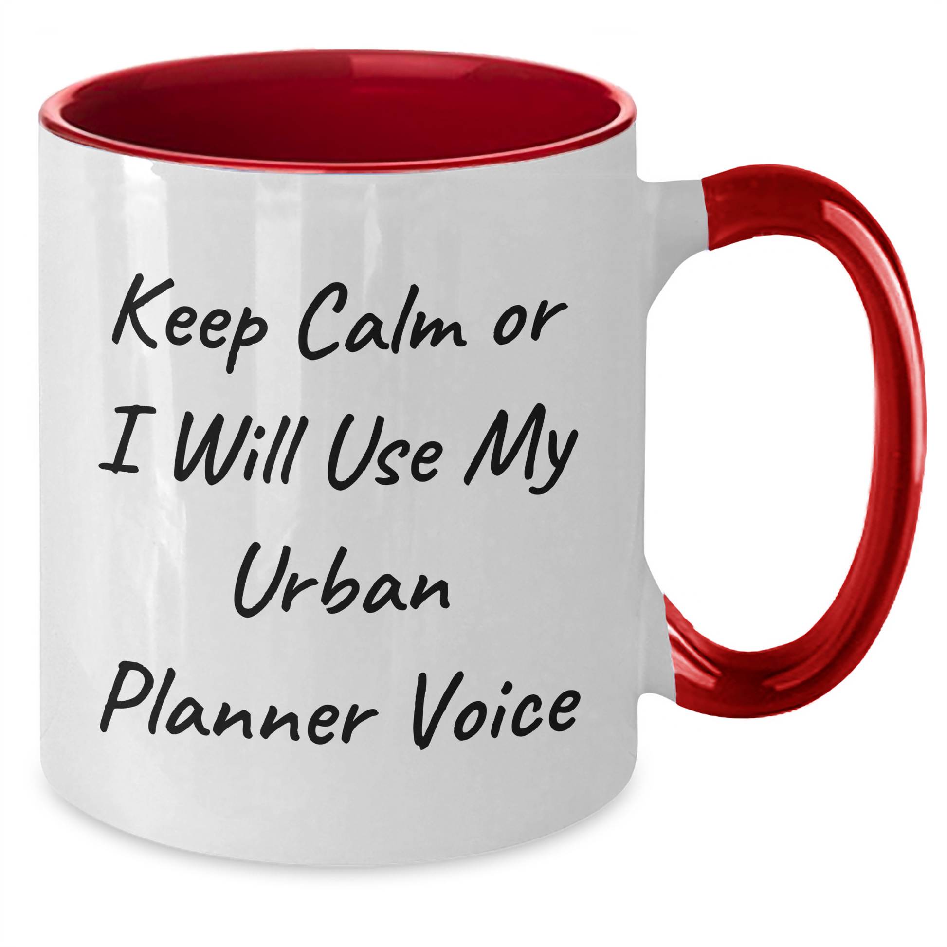 Urban Planner Humor Two Tone Coffee Mugs, Funny Keep Calm Gifts for Men, Unique Father's Day Presents from Friends, Coworkers, Family - Additional