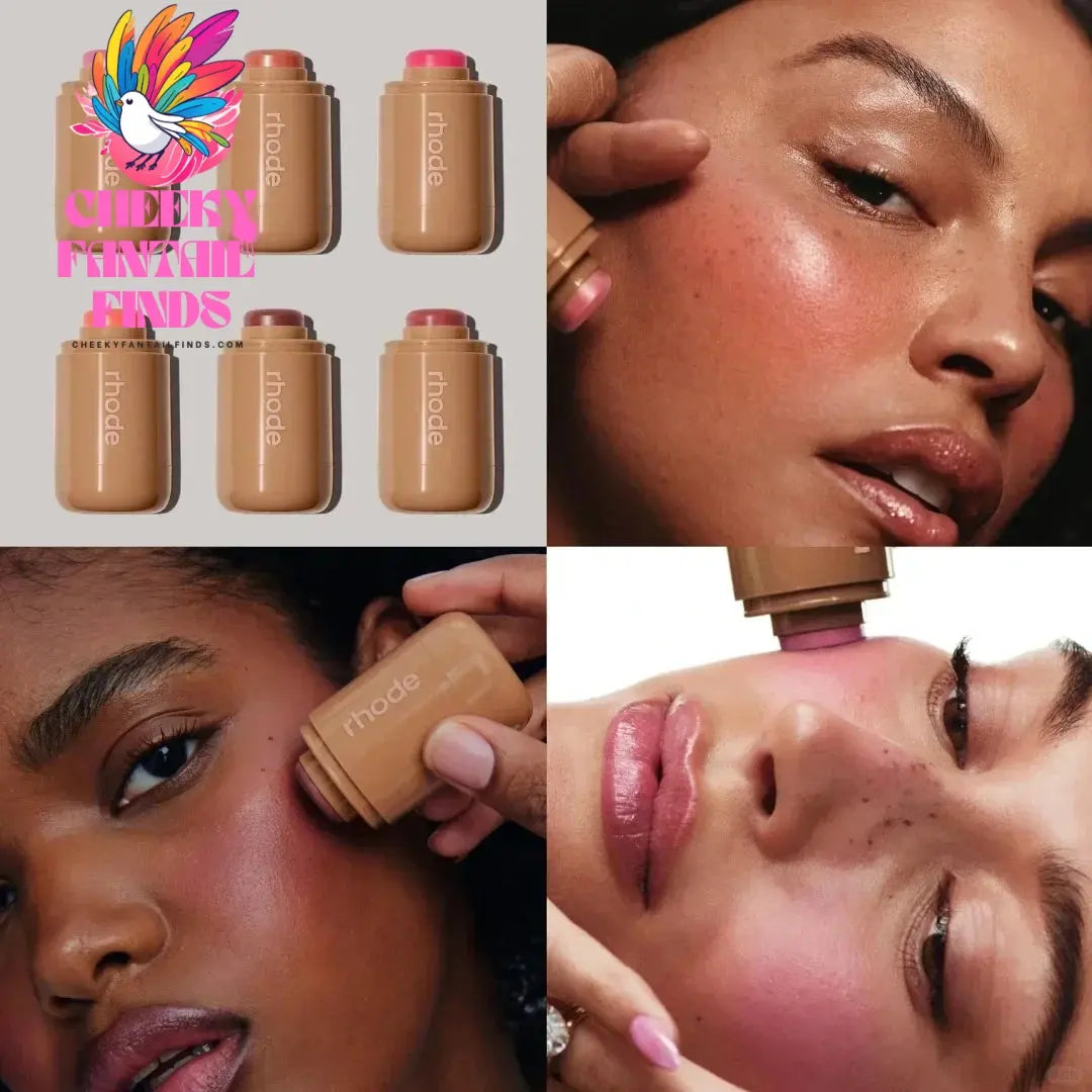 RHODE Makeup Cheek Blush Cream Blusher Stick Lip Gloss Phone Case For iPhone New Toast SALTY TAN Raspberry Espresso Lipstick INS Cheeky Fantail Finds