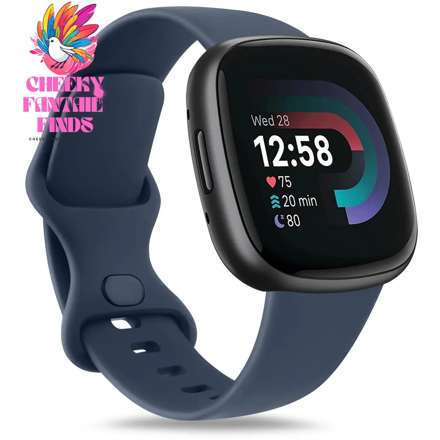 Replacement Watch Strap for Fitbit Versa 3/Versa 4 Band Watchband Bracelet for Fitbit Sense Sense 2 Strap Wristband Accessories Cheeky Fantail Finds