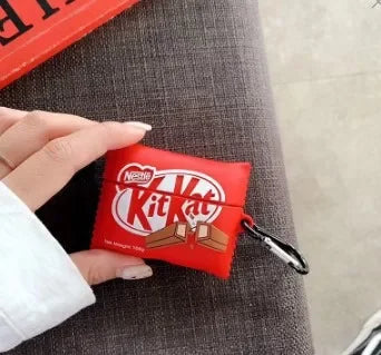 For Airpods 4 Case 2024,Kitkat Chocolate Protective Silicone Earphone Cover For Airpod 4 Case Cover For Girls Boys Funda