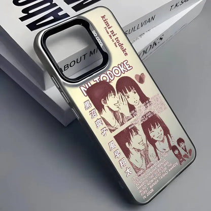 K-Kimi Ni T-Todoke Anime Phone Case For IPhone 16 15 14 13 12 11 Pro Max Black Purple Matte Laser Metallic Aurora Funda