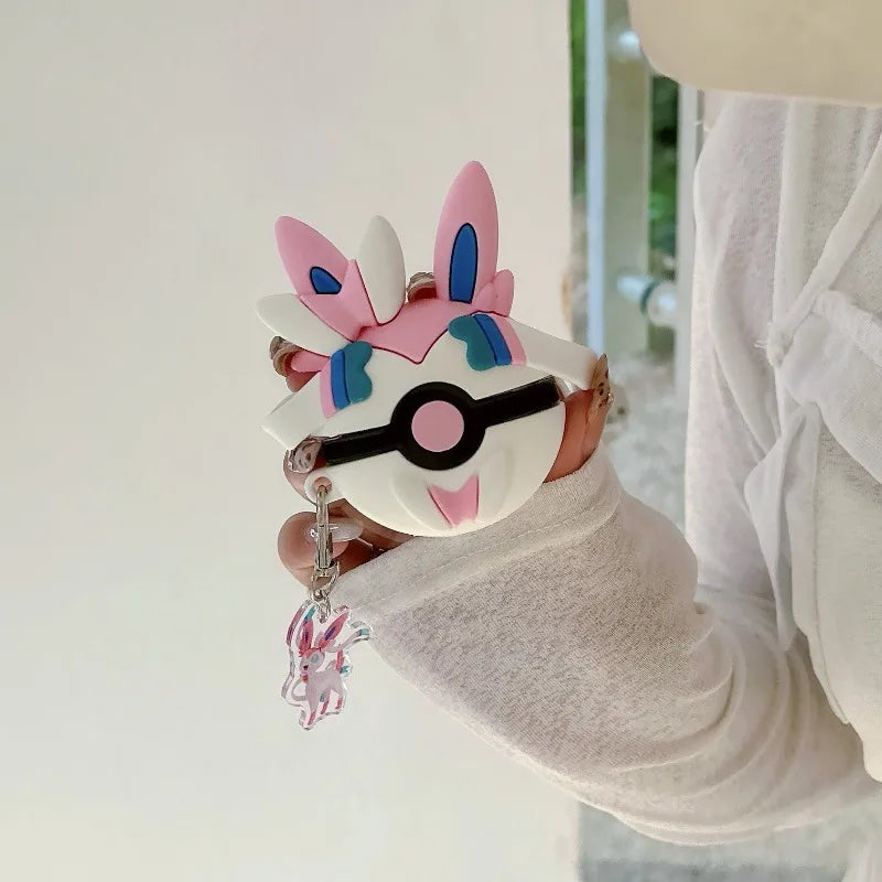 Cartoon Pokemon Headphone Cover for Airpods 4th Generation Protective Case 1/2/3 Generation Pro2 Anti-fall Silicone Soft Shell
