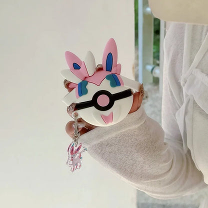 Cartoon Pokemon Headphone Cover for Airpods 4th Generation Protective Case 1/2/3 Generation Pro2 Anti-fall Silicone Soft Shell