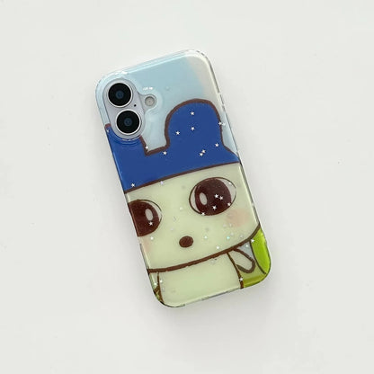 Fashion Ins Korean Kawaii Cartoon Phone Case For iPhone 16 Pro Max 15 14 Plus 13 12 Pro 11  Shockproof Silicone Clear Back Cover
