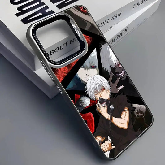 Anime Tokyo C-Choul Phone Case For iPhone 16 15 14 13 12 11 Pro Max Grey Black Phone Covers Matte Laser Metallic Aurora Funda