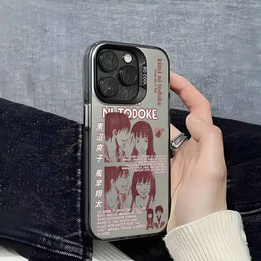 K-Kimi Ni T-Todoke Anime Phone Case For IPhone 16 15 14 13 12 11 Pro Max Black Purple Matte Laser Metallic Aurora Funda