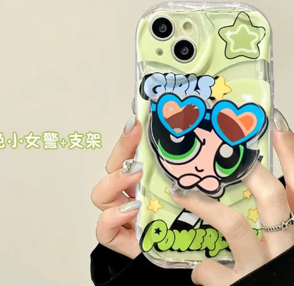 The Powerpuff Girl Cartoon Phone Case For Iphone 15 Pro Max 16 Pro Max Transparent Cute Design Anime Mobile Phone Case Girl Gift