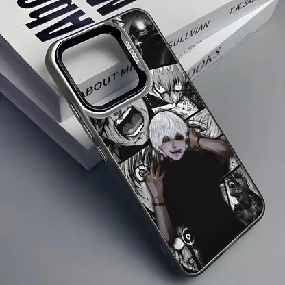 Anime Tokyo C-Choul Phone Case For iPhone 16 15 14 13 12 11 Pro Max Grey Black Phone Covers Matte Laser Metallic Aurora Funda