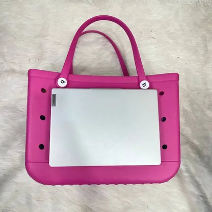 XL Extra Large Beach Bag EVA Rubber Waterproof Beach Travel Picnic Storage Basket Women Shopping Handbag Sac Jelly Tote Bag