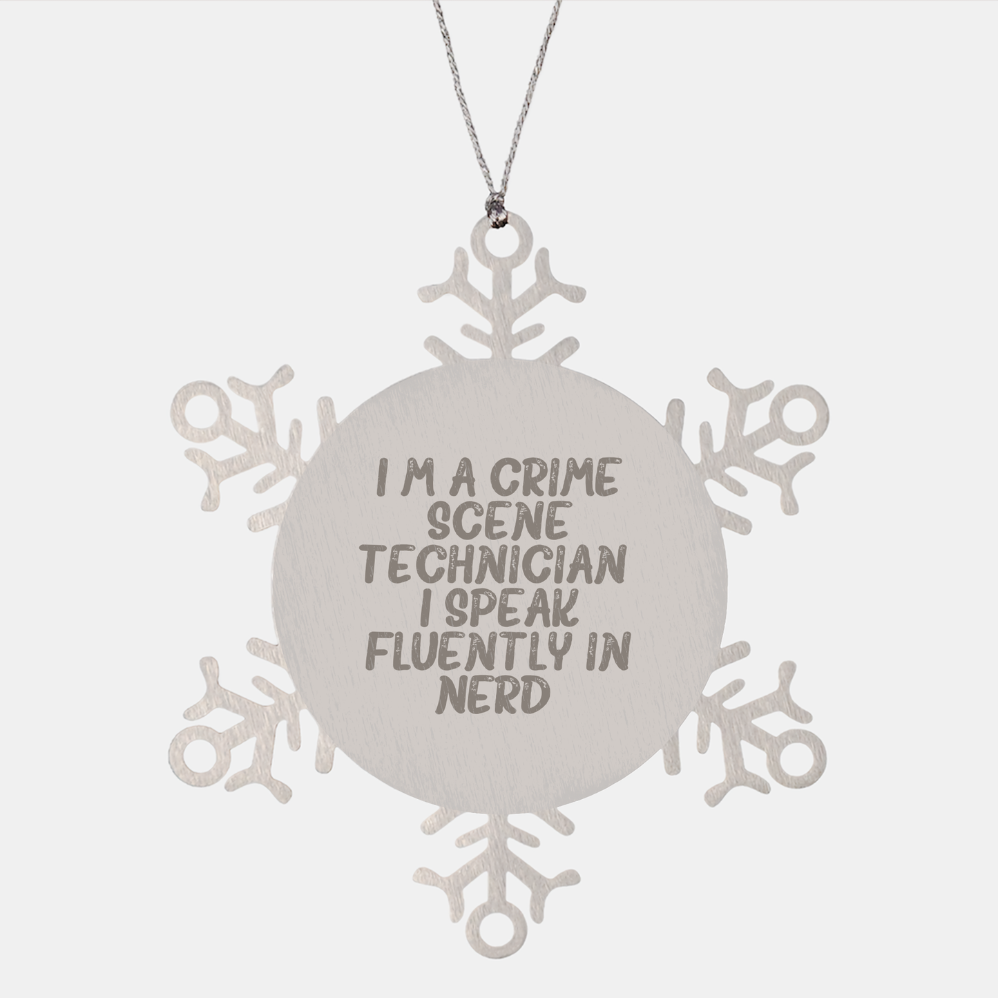 Funny Snowflake Ornament Gifts from Crime Scene Technicians - Unique Christmas Unique Gifts for Men and Women - Image 1