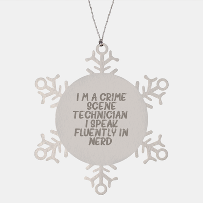 Funny Snowflake Ornament Gifts from Crime Scene Technicians - Unique Christmas Unique Gifts for Men and Women - Image 1