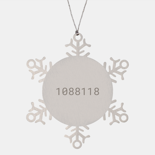 Cook's Whimsy, Snowflake Ornament, 'Cook By Day. Ninja By Night.' Gifts for Cooks from Family - Image 1
