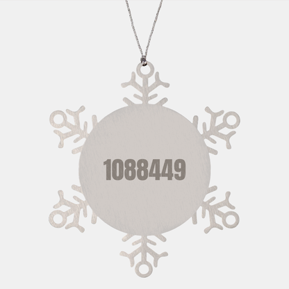Court Reporter Gifts, Snowflake Ornament for Court Reporters, Funny Quote, Christmas Unique Gifts from Friends, Gifts for Court Reporters - Image 1