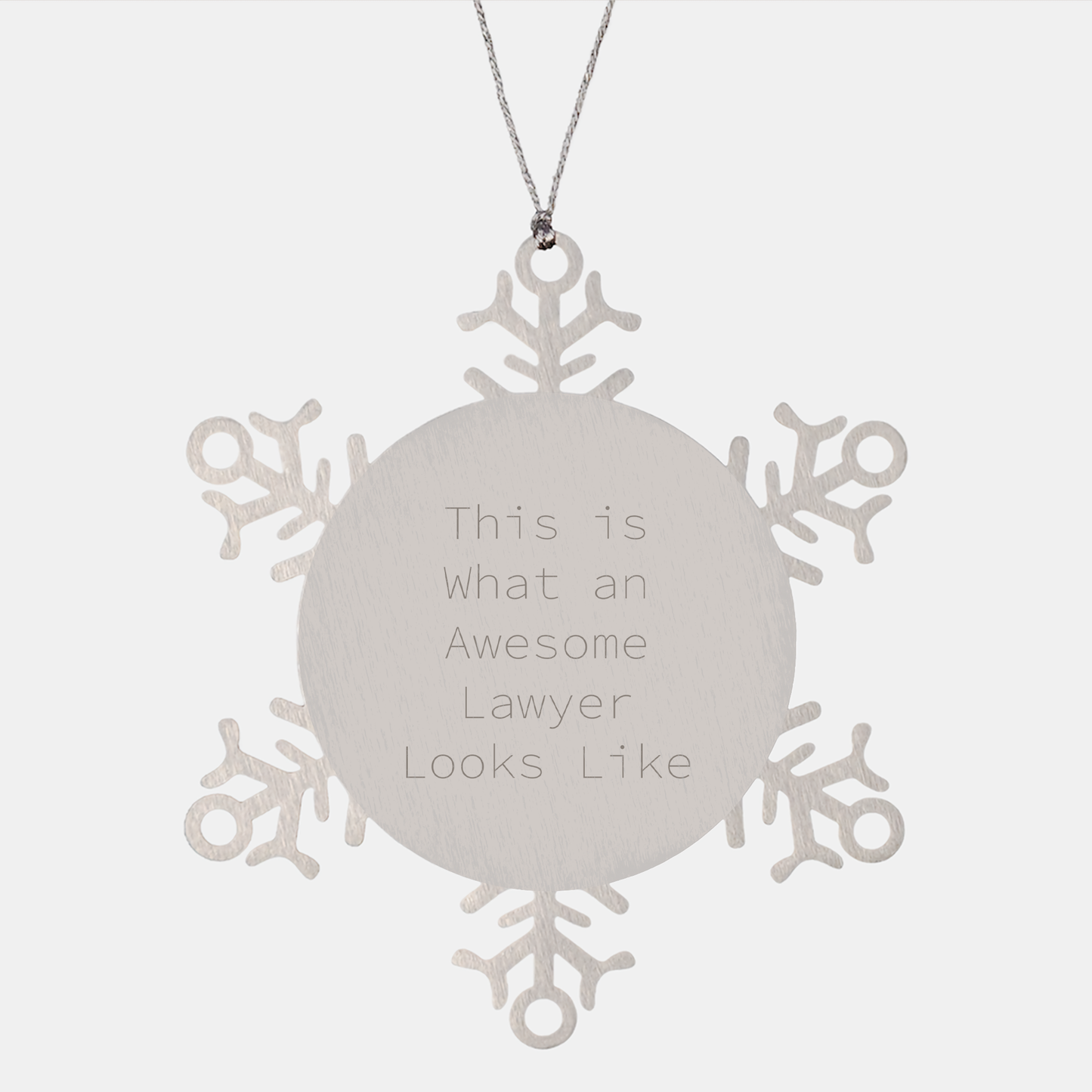 Awesome Lawyer Snowflake Ornament Gifts for Him - This Is What an Inspiring Lawyer Looks Like - Unique Lawyer Christmas Unique Gifts for Law Firm Associates, Partners, and More - Image 1