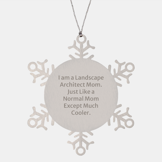 Landscape Architect Funny Gifts, Snowflake Ornament for Landscape Architect Mom, Gifts from Friends, Gifts for Landscape Architect Women, Christmas Unique Gifts - Image 1