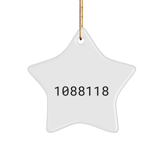 Cook By Day, Ninja By Night Star Ornament Gifts from Friends for Christmas - Image 1