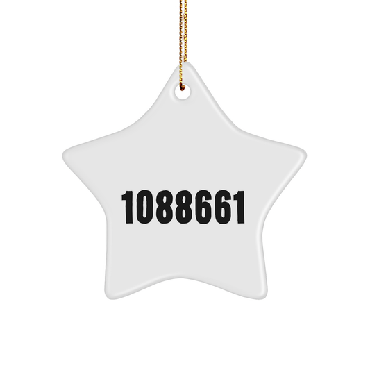 Crane Operator Gifts from Friends, Star Ornament for Crane Operator By Day, Ninja By Night. Christmas Unique Gifts - Image 1