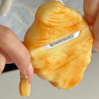 3D Croissant Bread Suitable For Airpods Protective Cover Airpods Pro Headphone Cover Airpods 2 Wireless Bluetooth Airpods 3