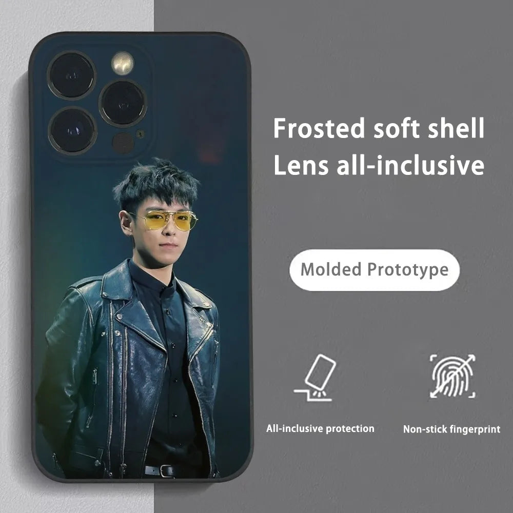 K-Pop TOP C-Choi S-Seung Hyun Phone Case For iPhone 16 15 14 13 Pro Max Plus Mini Frosted Soft Shell Funda