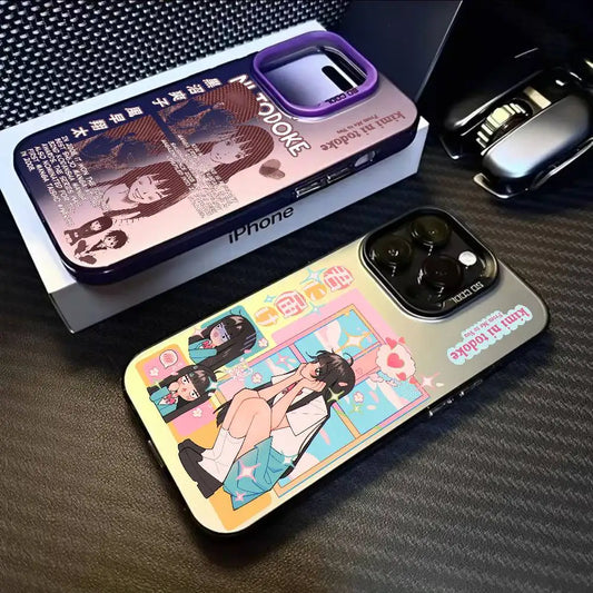 K-Kimi Ni T-Todoke Anime Phone Case For IPhone 16 15 14 13 12 11 Pro Max Black Purple Matte Laser Metallic Aurora Funda