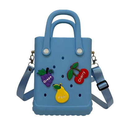 Beach Tote Silicone Basket with Sand Waterproof Travel Bag Sandproof Handbag Multi-Purpose Storage Bag for Boat Pool Sports Gyms
