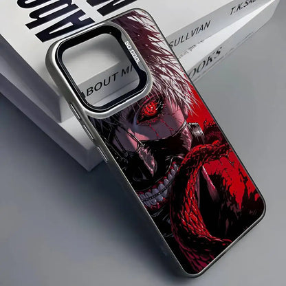 Anime Tokyo C-Choul Phone Case For iPhone 16 15 14 13 12 11 Pro Max Grey Black Phone Covers Matte Laser Metallic Aurora Funda