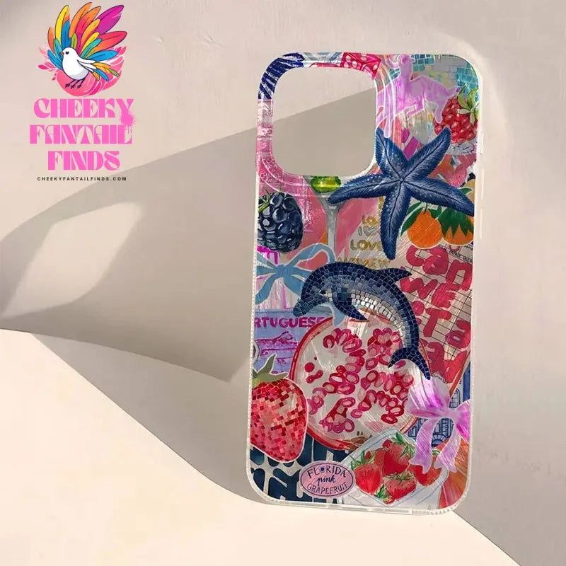 Seaside Scenery Wave Beach Pattern Phone CaseFor iPhone 15 16 14 13 12 11 Pro Max XS XR Max 7 8 16 Plus SE 2022 Shockproof Cover Cheeky Fantail Finds