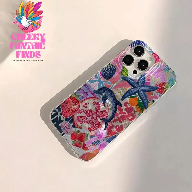 Seaside Scenery Wave Beach Pattern Phone CaseFor iPhone 15 16 14 13 12 11 Pro Max XS XR Max 7 8 16 Plus SE 2022 Shockproof Cover Cheeky Fantail Finds