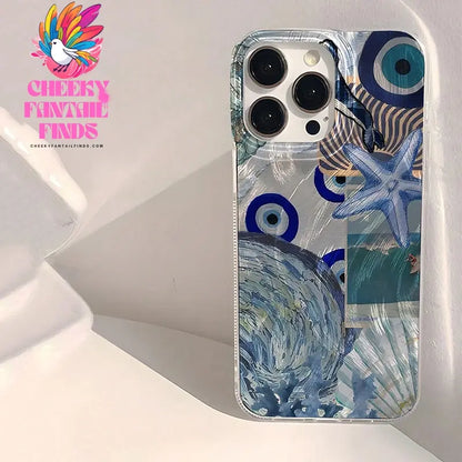 Seaside Scenery Wave Beach Pattern Phone CaseFor iPhone 15 16 14 13 12 11 Pro Max XS XR Max 7 8 16 Plus SE 2022 Shockproof Cover Cheeky Fantail Finds