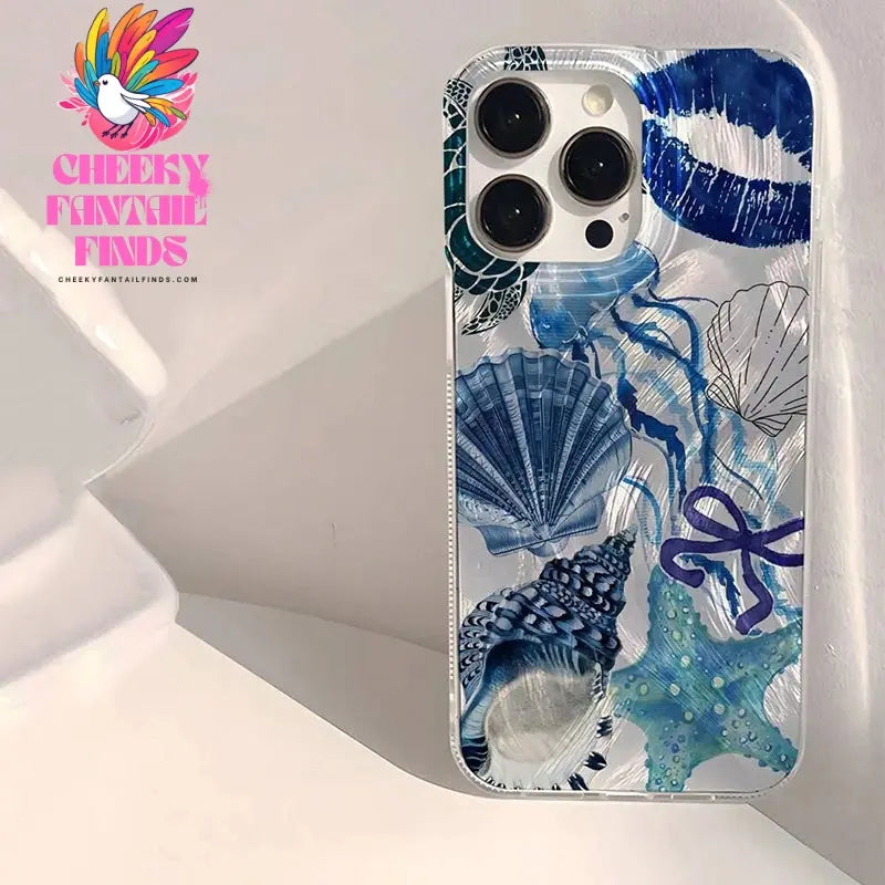 Seaside Scenery Wave Beach Pattern Phone CaseFor iPhone 15 16 14 13 12 11 Pro Max XS XR Max 7 8 16 Plus SE 2022 Shockproof Cover Cheeky Fantail Finds
